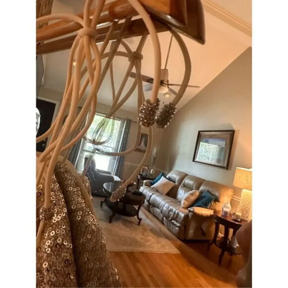 Venus Tiered Sequin Tank Top Size Medium NWT retail 50 Champagne Metallic /cockt - Picture 7 of 8